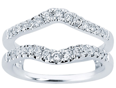 Diamond Ring Enhancer 14K White Gold 0.50 cts CL-34117